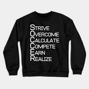 Soccer Word Art Crewneck Sweatshirt